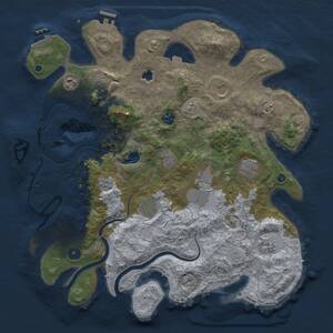 Thumbnail Rust Map: Procedural Map, Size: 4000, Seed: 1403031979, 16 Monuments