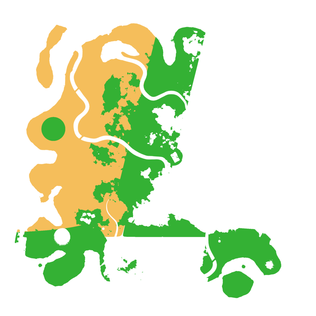 Biome Rust Map: Procedural Map, Size: 3500, Seed: 41459123