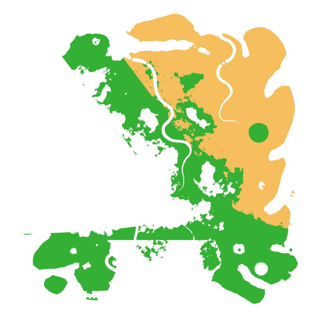 Biome Rust Map: Procedural Map, Size: 4300, Seed: 51