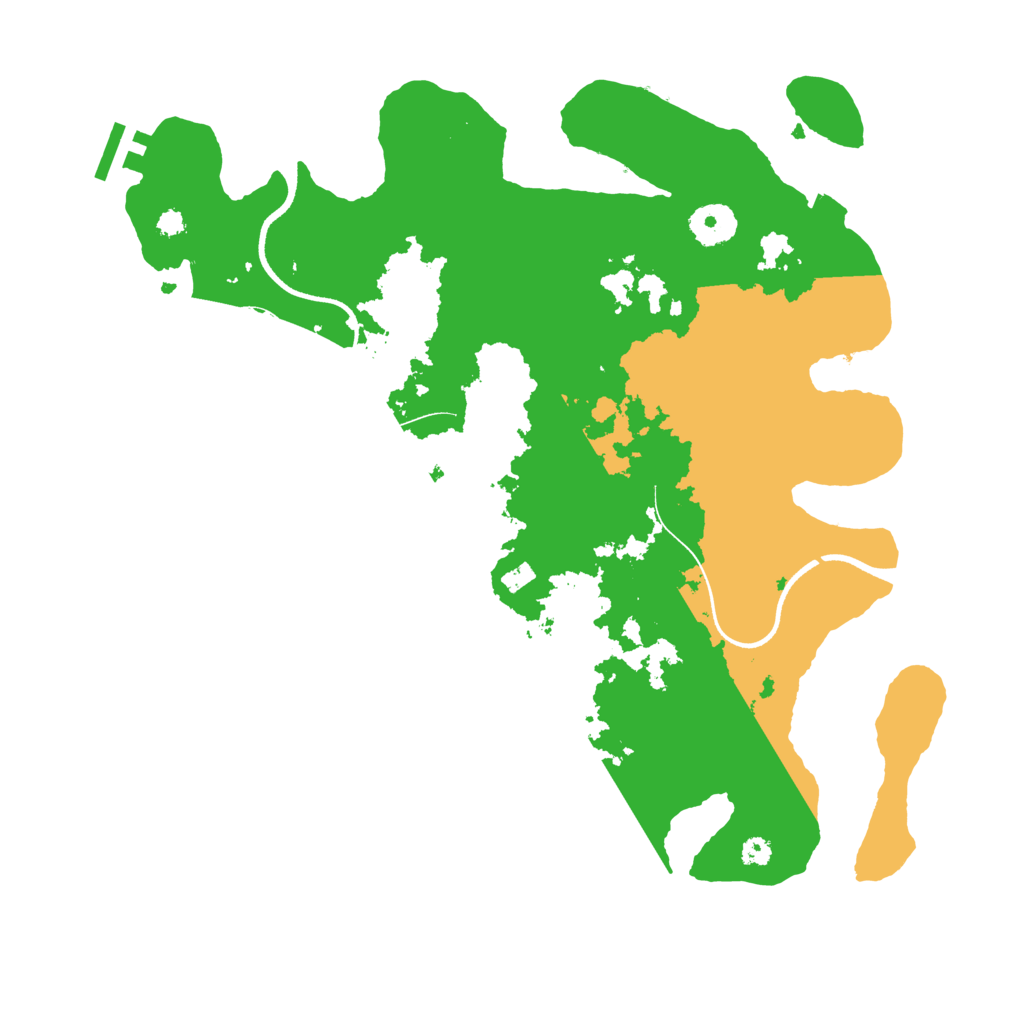 Biome Rust Map: Procedural Map, Size: 3500, Seed: 1029384756