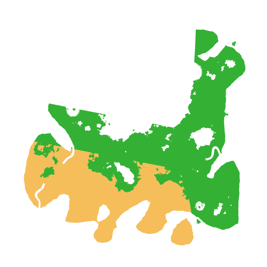 Biome Rust Map: Procedural Map, Size: 3000, Seed: 2439105