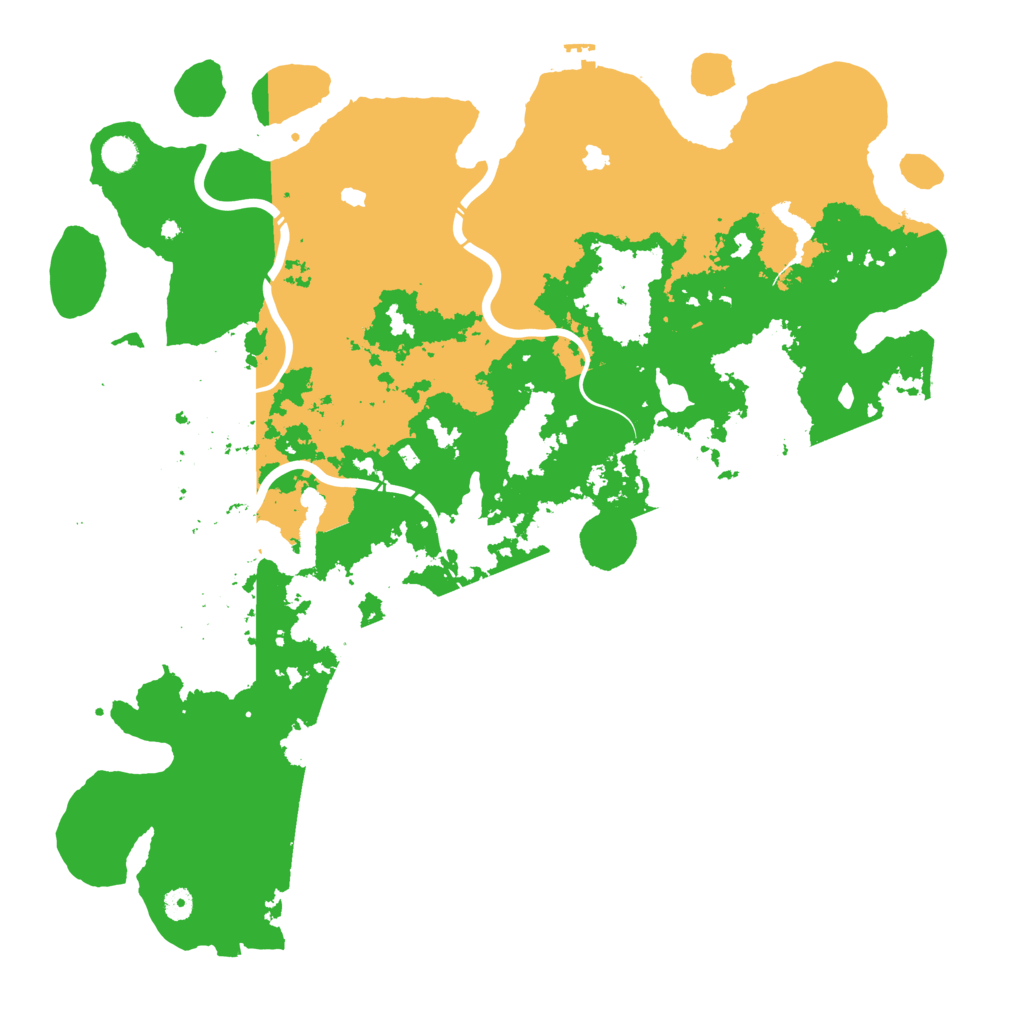 Biome Rust Map: Procedural Map, Size: 5000, Seed: 12734