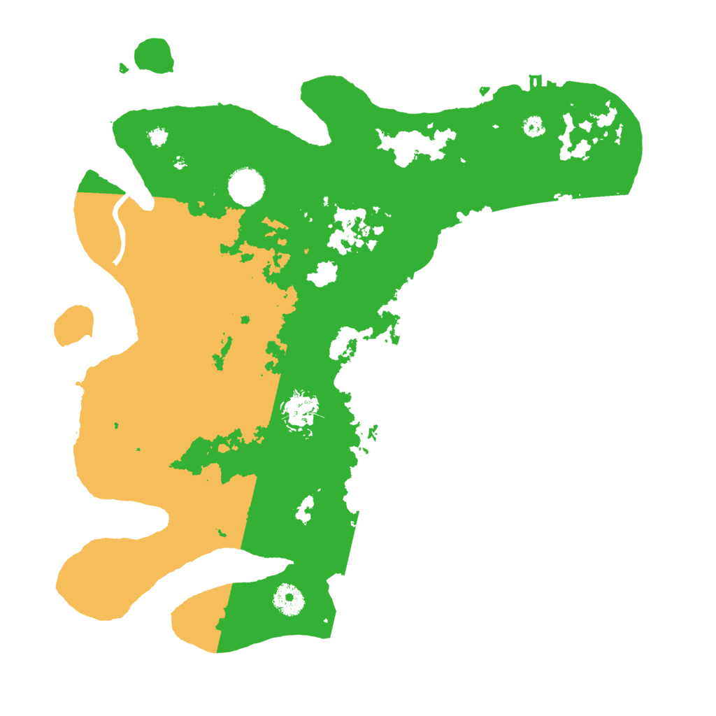 Biome Rust Map: Procedural Map, Size: 3500, Seed: 179523