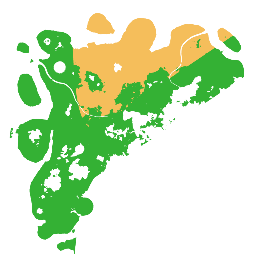 Biome Rust Map: Procedural Map, Size: 4000, Seed: 45392