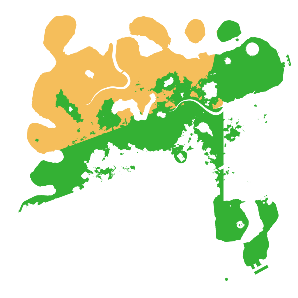 Biome Rust Map: Procedural Map, Size: 4000, Seed: 45626352