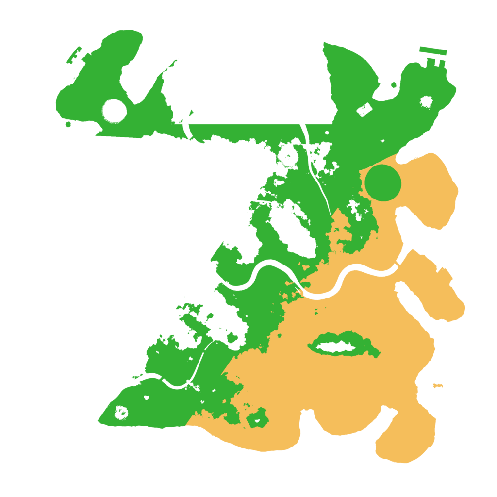 Biome Rust Map: Procedural Map, Size: 3700, Seed: 587042094