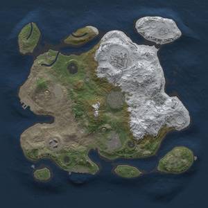 Thumbnail Rust Map: Procedural Map, Size: 2850, Seed: 1234567890, 14 Monuments