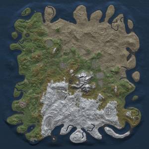 Thumbnail Rust Map: Procedural Map, Size: 5000, Seed: 182, 20 Monuments