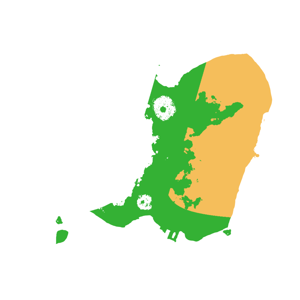 Biome Rust Map: Procedural Map, Size: 2000, Seed: 124245