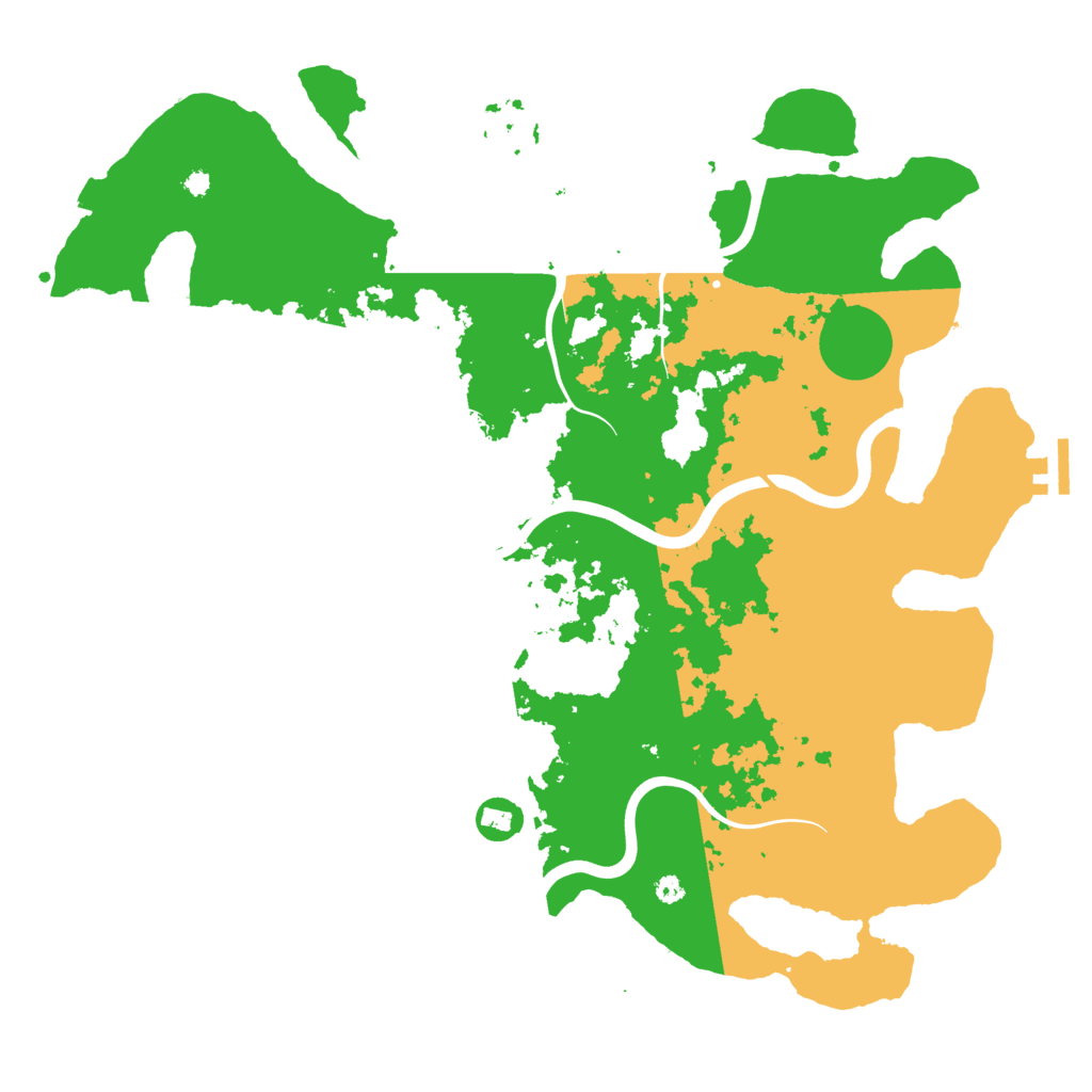 Biome Rust Map: Procedural Map, Size: 3950, Seed: 2058667238