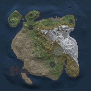 Thumbnail Rust Map: Procedural Map, Size: 2500, Seed: 202, 12 Monuments