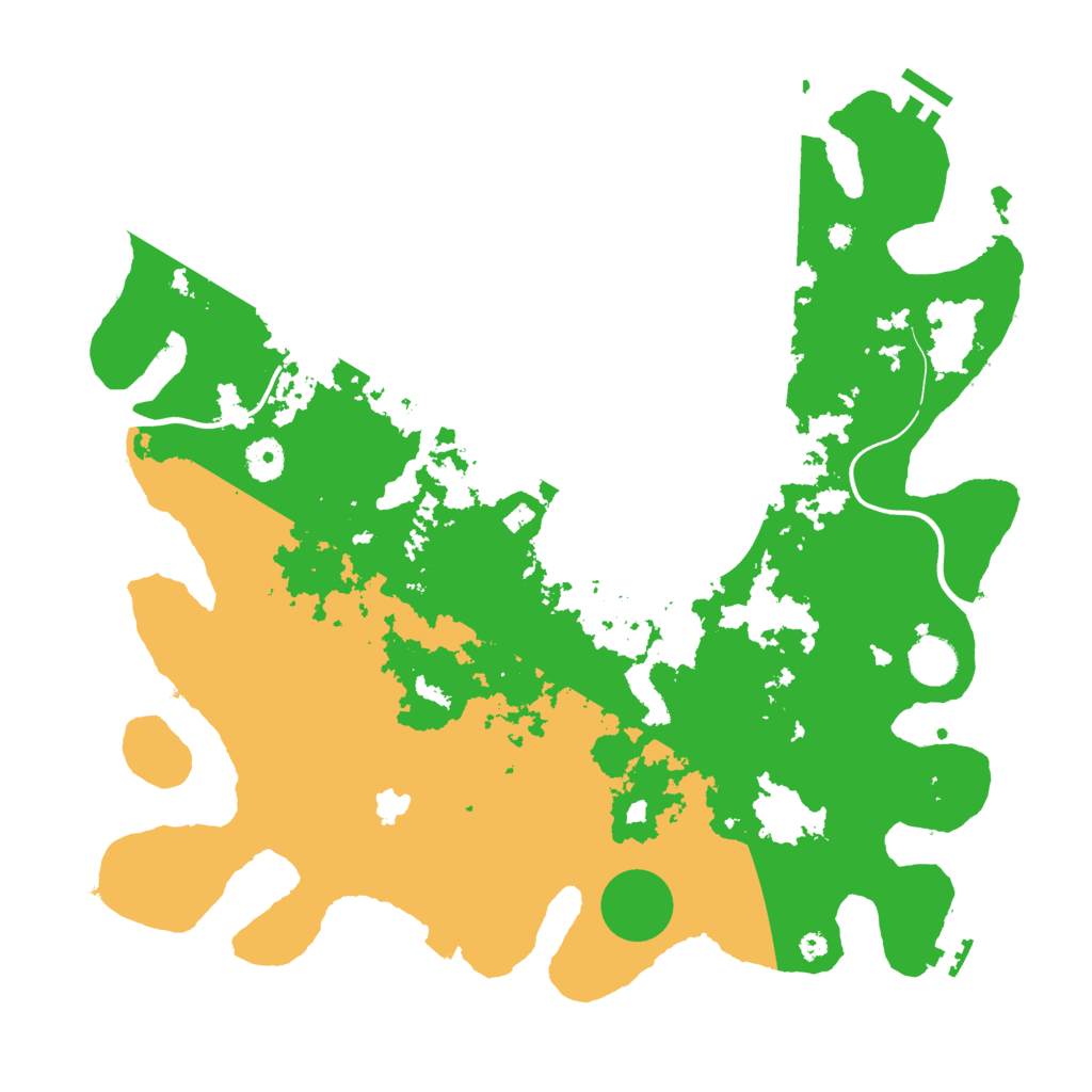 Biome Rust Map: Procedural Map, Size: 4000, Seed: 4205