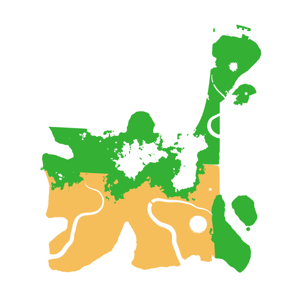 Biome Rust Map: Procedural Map, Size: 3000, Seed: 157607550