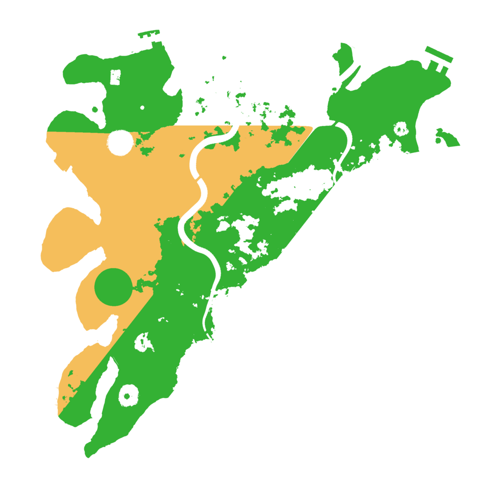 Biome Rust Map: Procedural Map, Size: 3500, Seed: 631917221