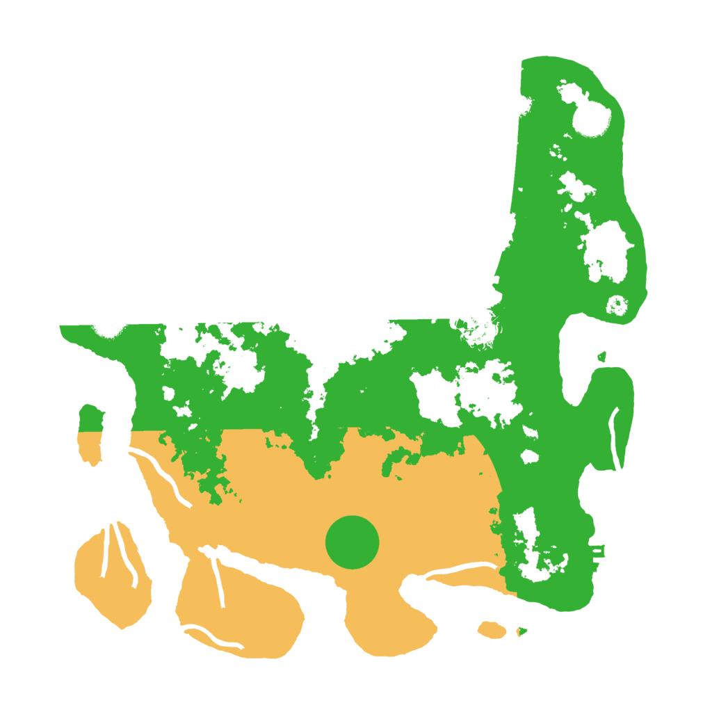 Biome Rust Map: Procedural Map, Size: 3500, Seed: 9720