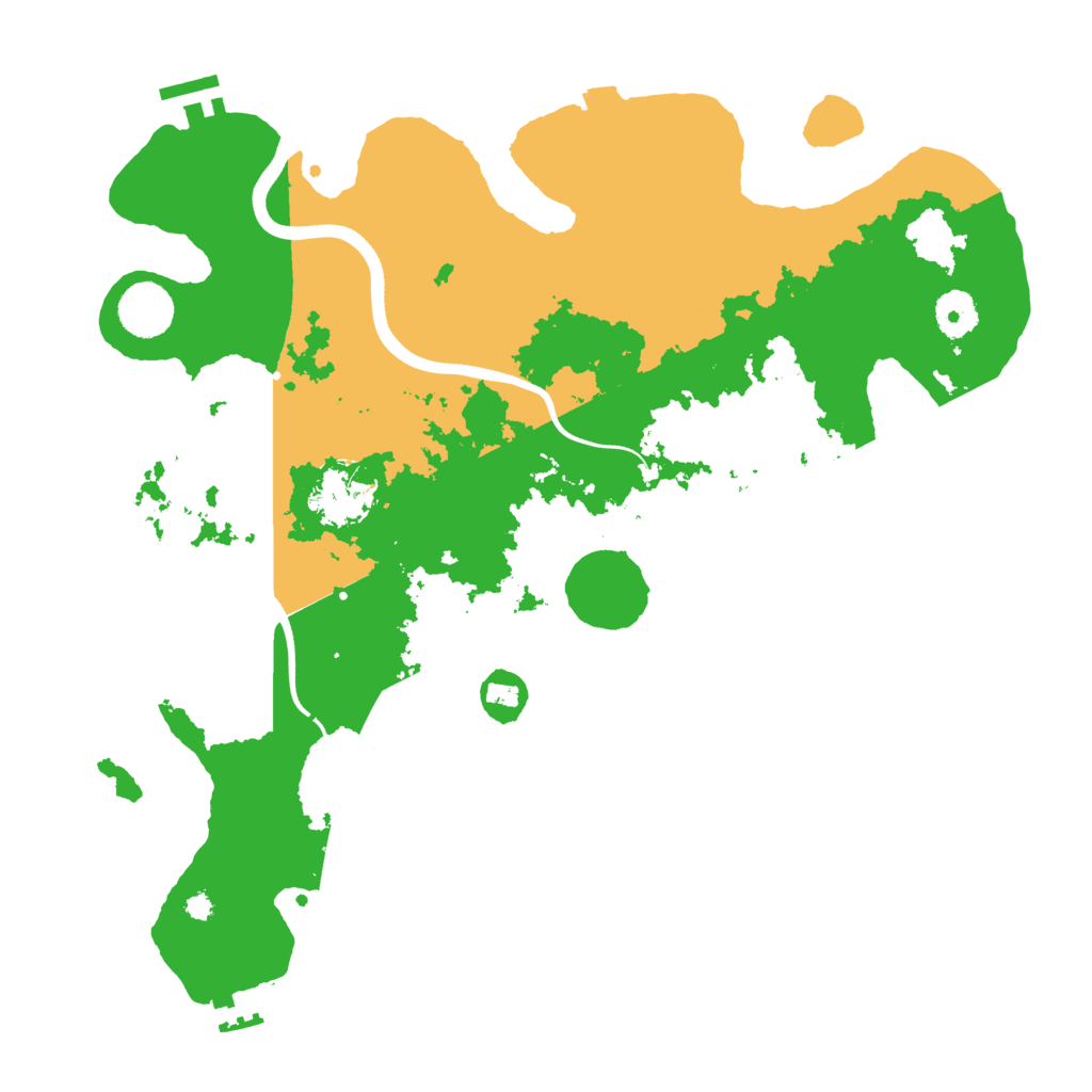 Biome Rust Map: Procedural Map, Size: 3700, Seed: 1999094222