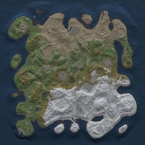 Thumbnail Rust Map: Procedural Map, Size: 3850, Seed: 2132285295, 20 Monuments