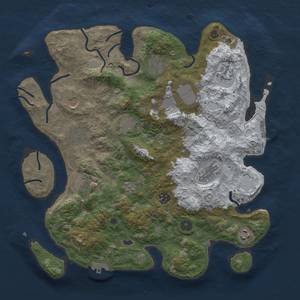 Thumbnail Rust Map: Procedural Map, Size: 3850, Seed: 341669877, 20 Monuments