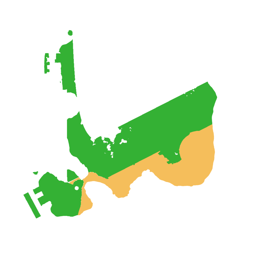 Biome Rust Map: Procedural Map, Size: 2000, Seed: 50411