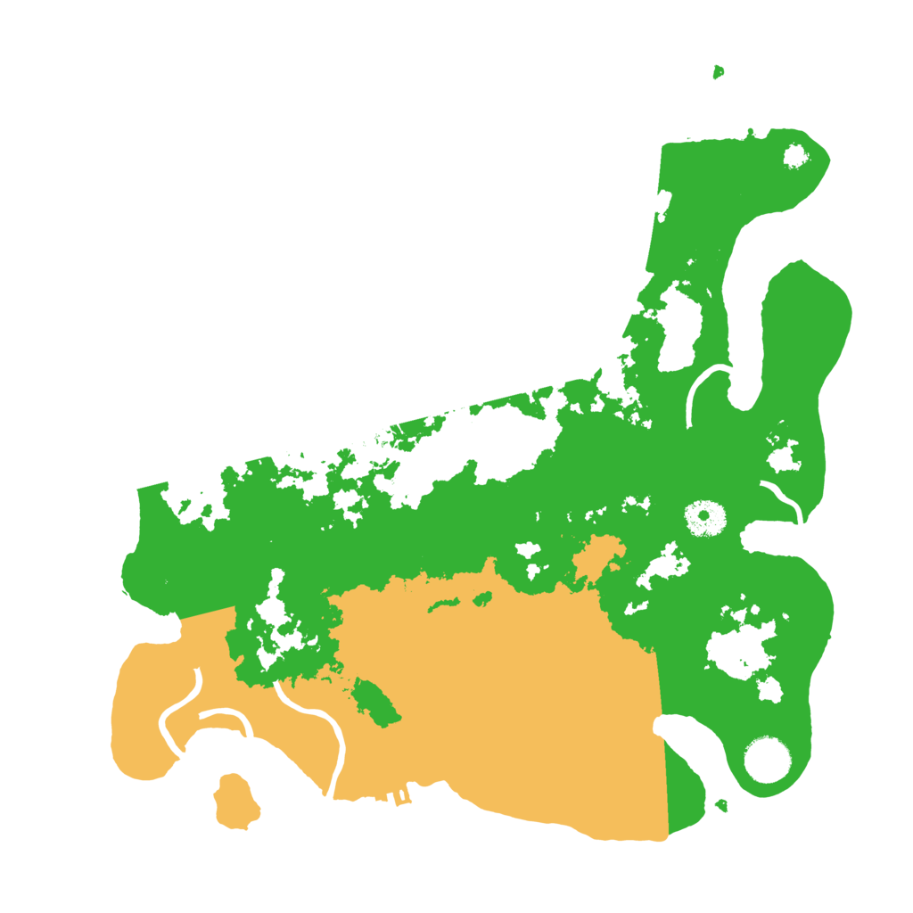 Biome Rust Map: Procedural Map, Size: 3500, Seed: 500570171