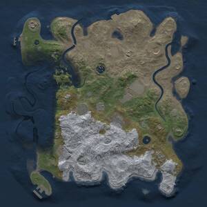 Thumbnail Rust Map: Procedural Map, Size: 3850, Seed: 1744547993, 16 Monuments
