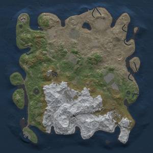 Thumbnail Rust Map: Procedural Map, Size: 3850, Seed: 1744547993, 20 Monuments