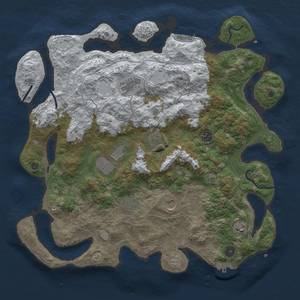 Thumbnail Rust Map: Procedural Map, Size: 4250, Seed: 45, 17 Monuments