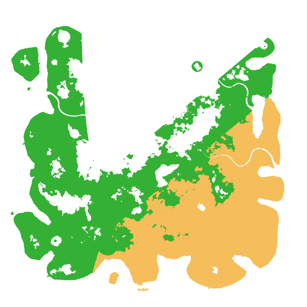 Biome Rust Map: Procedural Map, Size: 4500, Seed: 545545