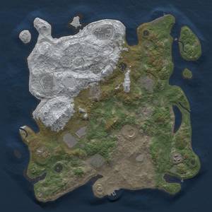 Thumbnail Rust Map: Procedural Map, Size: 3850, Seed: 140293362, 20 Monuments