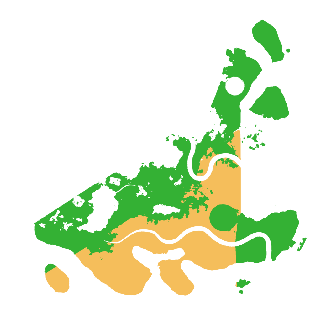 Biome Rust Map: Procedural Map, Size: 3200, Seed: 2224624