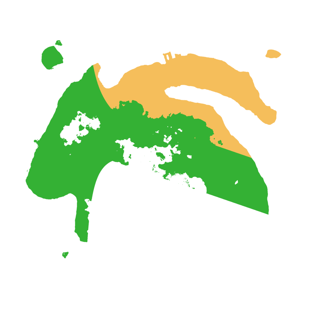 Biome Rust Map: Procedural Map, Size: 2500, Seed: 142547748