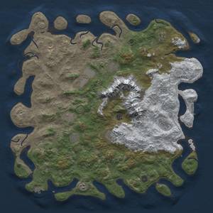 Thumbnail Rust Map: Procedural Map, Size: 5000, Seed: 940397143, 20 Monuments