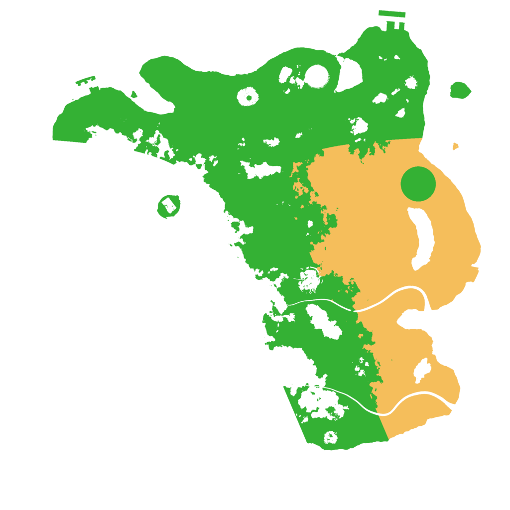 Biome Rust Map: Procedural Map, Size: 3850, Seed: 834600540