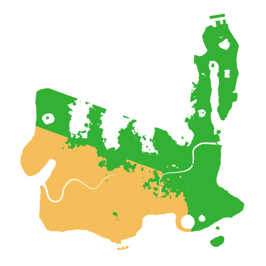 Biome Rust Map: Procedural Map, Size: 3500, Seed: 67501652