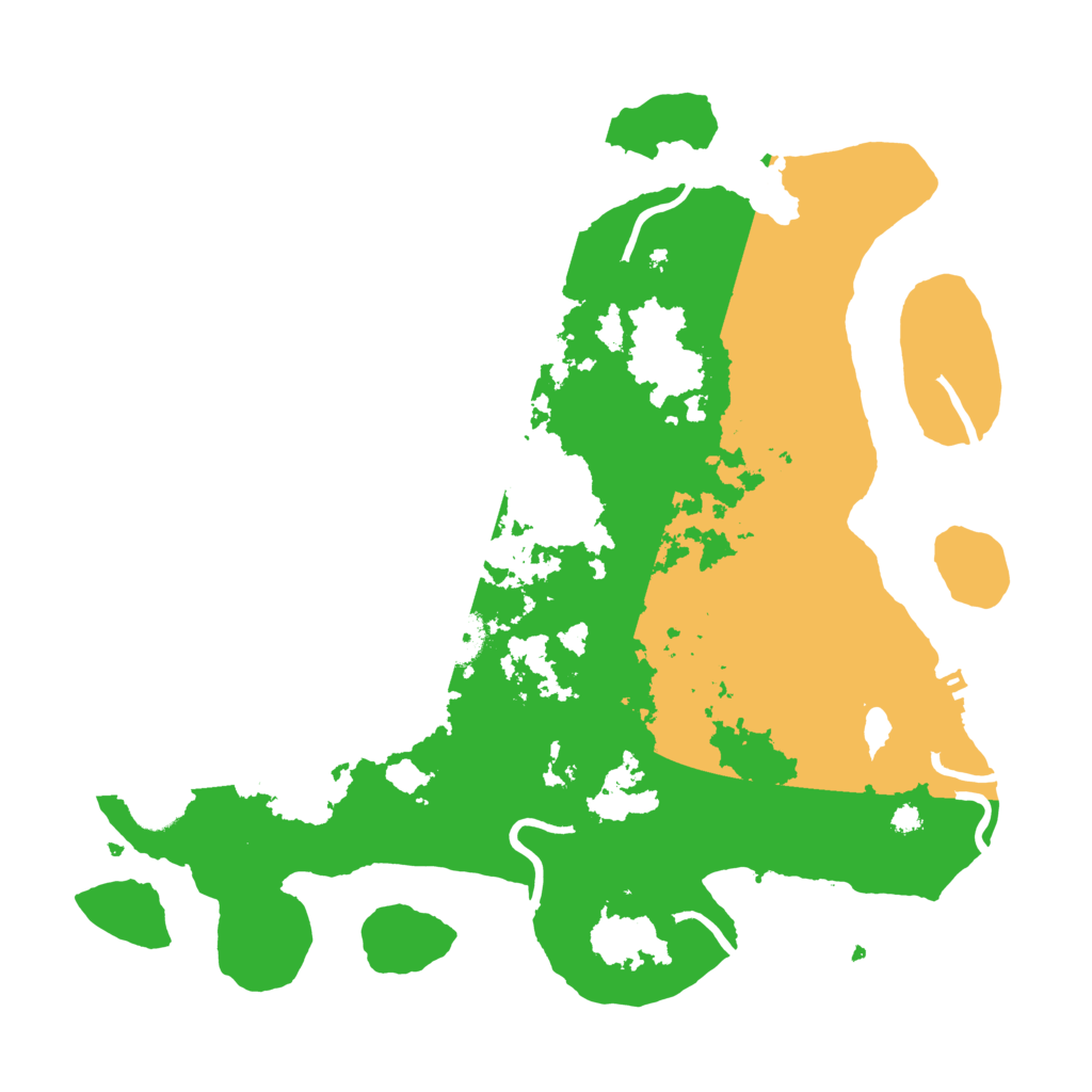 Biome Rust Map: Procedural Map, Size: 3500, Seed: 132143176