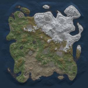 Thumbnail Rust Map: Procedural Map, Size: 3850, Seed: 1183579101, 20 Monuments