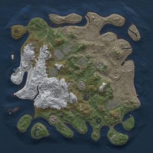 Thumbnail Rust Map: Procedural Map, Size: 3850, Seed: 1599137177, 20 Monuments