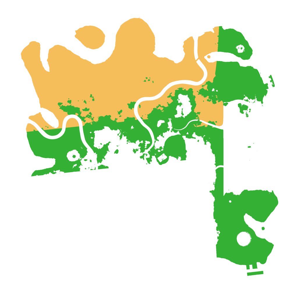 Biome Rust Map: Procedural Map, Size: 3700, Seed: 1256680810