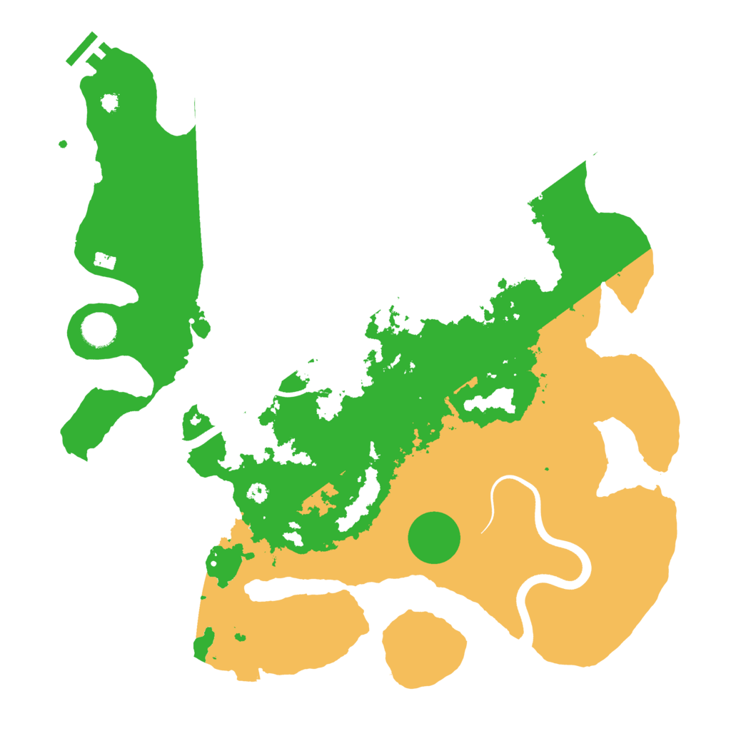 Biome Rust Map: Procedural Map, Size: 3700, Seed: 1238233