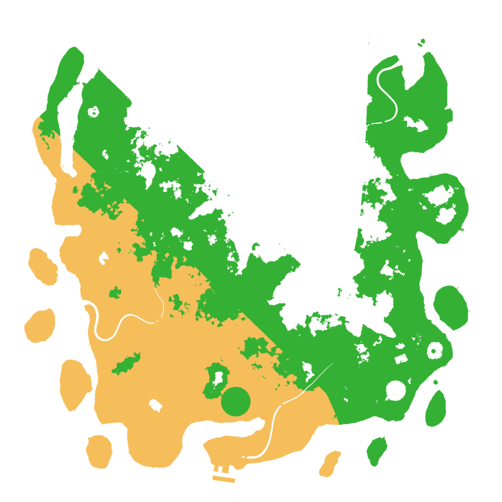 Biome Rust Map: Procedural Map, Size: 4500, Seed: 439876