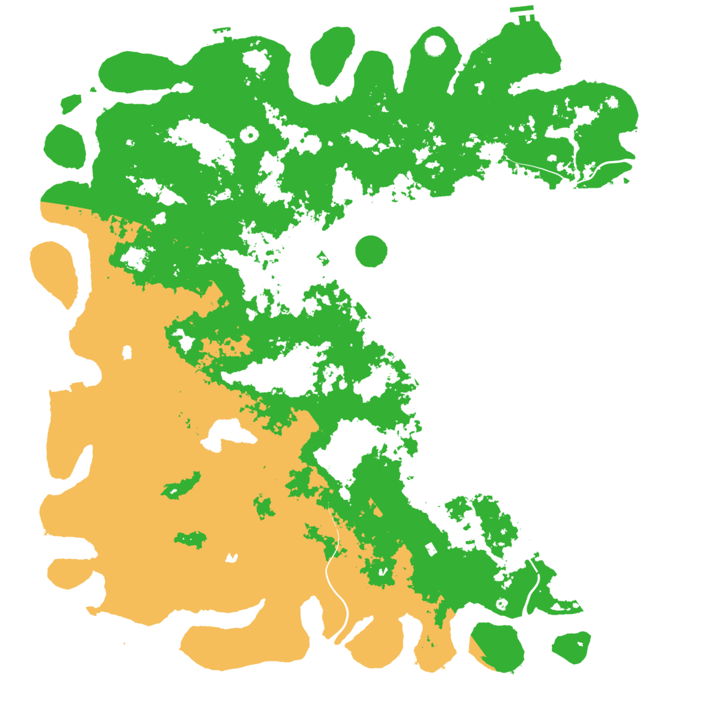 Biome Rust Map: Procedural Map, Size: 6000, Seed: 1536093844
