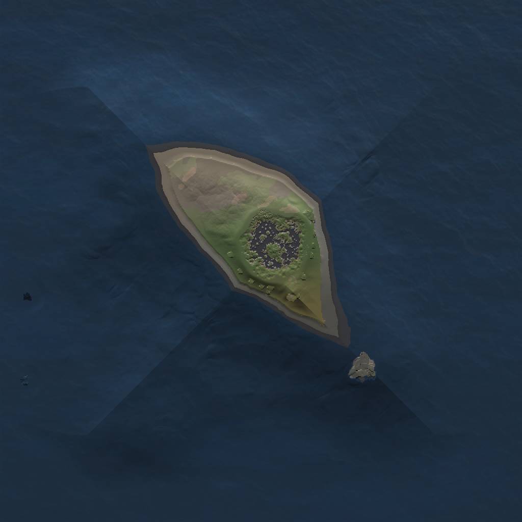 Rust Map: Procedural Map, Size: 1000, Seed: 1925459228, 3 Monuments