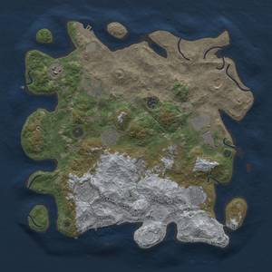 Thumbnail Rust Map: Procedural Map, Size: 3850, Seed: 339262243, 17 Monuments