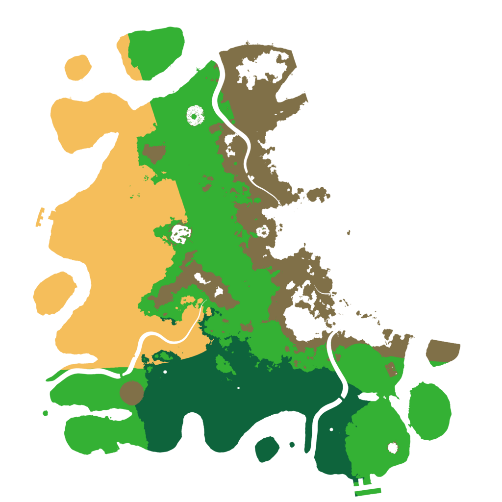 Biome Rust Map: Procedural Map, Size: 3850, Seed: 522398654