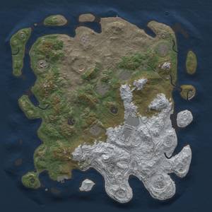 Thumbnail Rust Map: Procedural Map, Size: 4250, Seed: 16, 19 Monuments