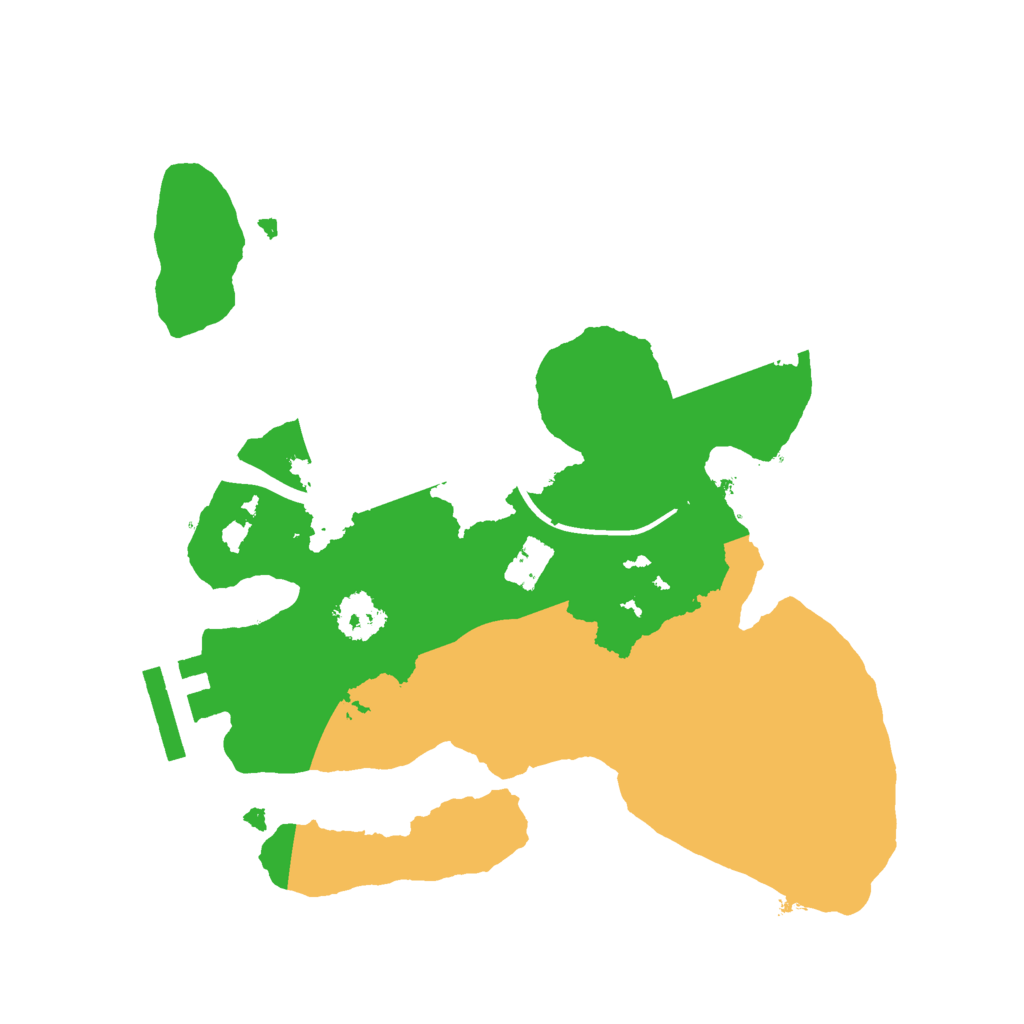 Biome Rust Map: Procedural Map, Size: 2200, Seed: 3495