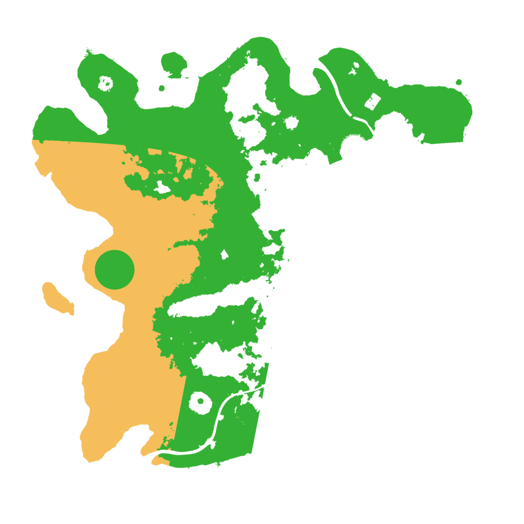 Biome Rust Map: Procedural Map, Size: 3500, Seed: 610635136