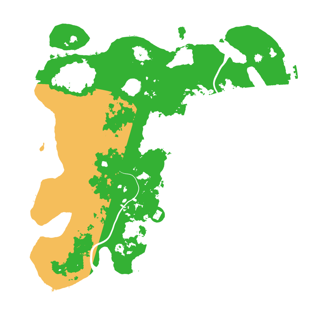 Biome Rust Map: Procedural Map, Size: 3500, Seed: 3236