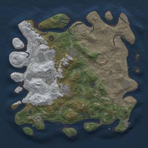 Thumbnail Rust Map: Procedural Map, Size: 4000, Seed: 31718420, 17 Monuments