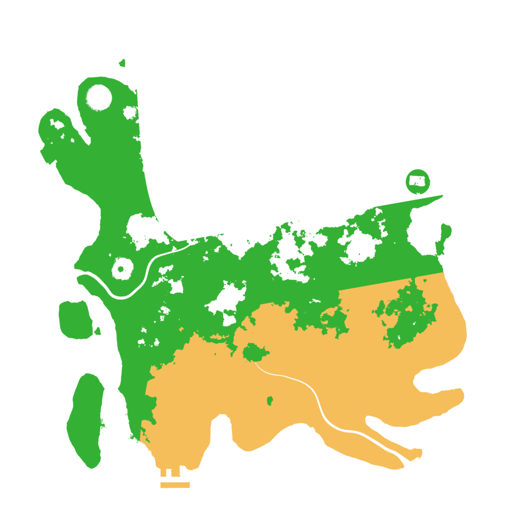 Biome Rust Map: Procedural Map, Size: 3500, Seed: 1901011475